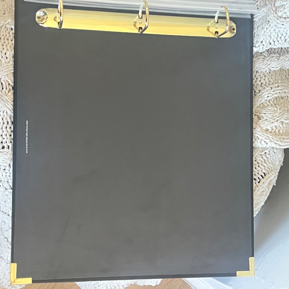 The Paper Studio Vintage Look Art deco Gold, Scrap/Art/ /Photo Album , 3 ring - Picture 5 of 8